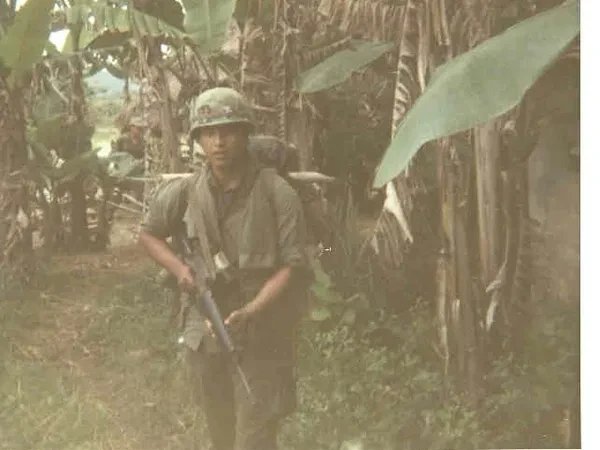 Doc Martinez among banana trees