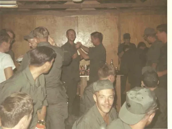 Soldier waiting for floor show at standdown